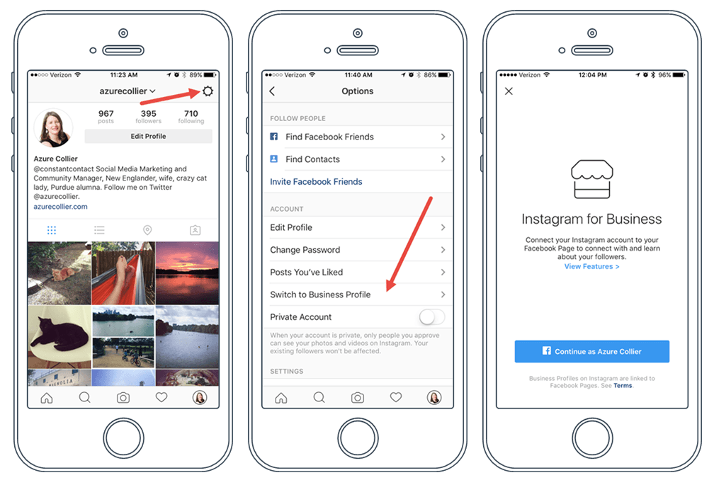 Create a business account to sell on Instagram