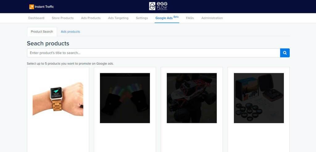 Google Ads for Shopify - find product (2)