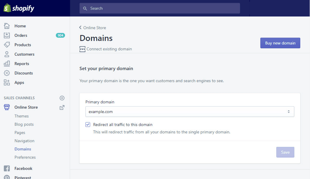 How to start a Shopify Store - Shopify Set Domain