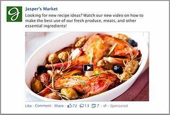 Types of Facebook Ads - Page Post Video